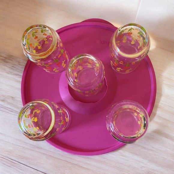 MCM small orange juice glasses (5) - Picture 3 of 5